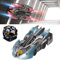 CHENRI Wandkletterndes RC Auto, 4WD 2.4GHz Stunt Car mit Scheinwerfer, Dual Mode 360° rotierende Spielzeugauto für Kinder (Blau)