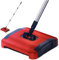 BEAHING Floor Sweeper, Carpet Sweeper Manual 3 Rolling Brushes Floor Carpet Brush with Wheels and Large Waste Bin 43inch Detachable Cleaner for Pet Hair Dust Debris, Brush