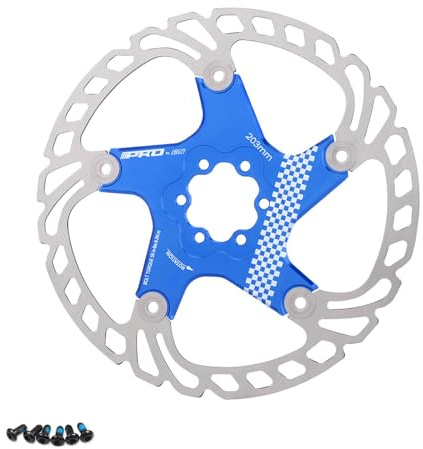 Velxnigt Schwimmende Bremsscheibe für Fahrräder, 160 mm, geeignet für Rennräder, Mountainbikes, BMX, MTB（PRO Blau)