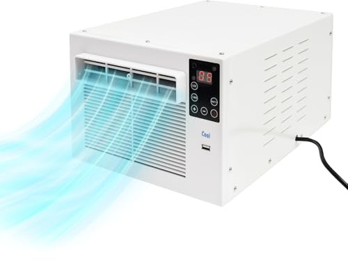 Mini climatizzatore portatile, 280 W, dispositivo di raffreddamento portatile con funzione timer, funzione timer, compatto e silenzioso, per casa, camera e ufficio