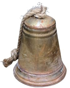 Gwenys Haus Deko Glocke Rost Höhe ca. 20cm, Weihnachtsdekoration