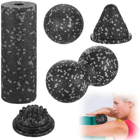 IYEREER 5 Bolas de Fascia Masajeador para Pies Manos y Músculos