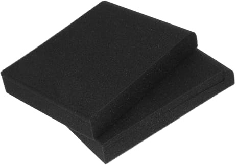 MOTHNUR 2 Stück Kleine Lautsprecher isolierpads aus Hochdichtem Schaumstoff Schalldämmende Polster mit Stabiler Basis für Verbesserte Akustik und Realistische Klangwiedergabe im Heimkino