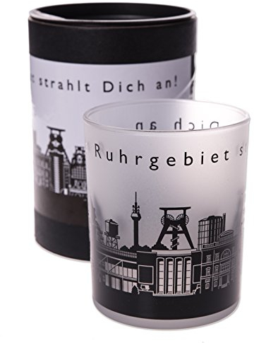 Ruhrgebiet - Glaslicht Skyline - Windlicht Glas