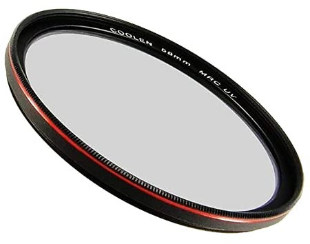 coolen 77 mm Professionelle High Definition MRC Ultra Dünn Multicoated Filter UV Protector vergoldet mit äußeren Rahmen rot/Wasserdicht/+ Schlagfest Kunststoff Filter Fall