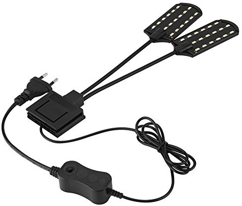 Luce LED per acquario, lampada impermeabile con clip, a risparmio energetico