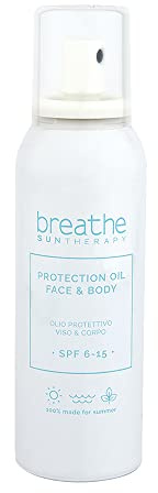 Öl Solar Sicherheitsglas Breathe Sun Therapy SPF 6 – 15 Gesicht/Körper 150 ml