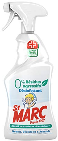 St Marc Pistolet Desinfectant 0% Residus Agressifs - Lot de 4x500 ml