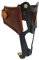 NEWTON Porte bidon alu Noir et Cuir Brun