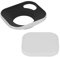 Haoge LH-W39P 39mm Metall Rechteckig Einschrauben Aushöhlen Sonnenblende Gegenlichtblende mit Kappe für Leica Leitz Messsucherkamera Objektiv mit 39mm E39 Filtergewinde Silber