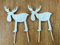 Elch Metall Duo 2 x Elch Stecker Dekoration Weihnachten Deko Haus und Garten