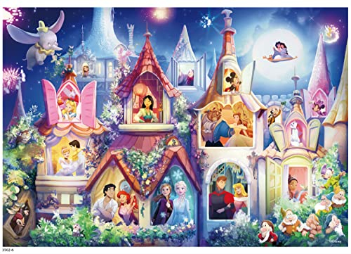 Ceaco 3502-6 Christmas at Gingerbread Cottage Disney Princess Castle Puzzle, Mehrfarbig