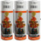 H HANSEL HOME Pintura Spray Alta Temperatura Aluminio 400 Ml - Pack de 3 Unidades