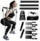 WeluvFit Pilates-Bar-Set mit Widerstandsbändern, tragbares Übungsgerät für Frauen und Männer, Heim-Fitnessstudio, Workout, 3-teiliges Stick, Kniebeugen, Yoga, Pilates-Set für Ganzkörperformung