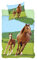 Bettwäsche-Set Pferd, Bettbezug 140 x 200 cm Kissenbezug 65 x 65 cm, 100% Baumwolle……
