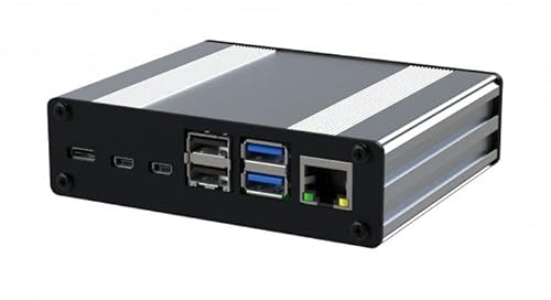 RS PRO Raspberry Pi Gehäuse passend für Raspberry Pi 4 108.50 x 30.00mm Aluminium Silber