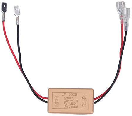 Contrôleur Stroboscopique LED 2 Pièces, Signal de Phare/feux Antibrouillard/contrôle de la Lumière des Petites Lumières, Module Clignotant pour Voiture, Motos