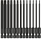 Torx Bit Set Hakkin 13Pcs Phosphate Treatment 100mm Long Torx Screwdriver Bit Set Tamper Proof Star Bits S2 Steel Security Torx Bits 1/4” Hex Shank Magnetic T5-T40 Long Torx Bits