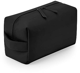 BagBase Matte PU Toiletry/Accessory Case Black 25 x 12 x 15 cm (BG332)