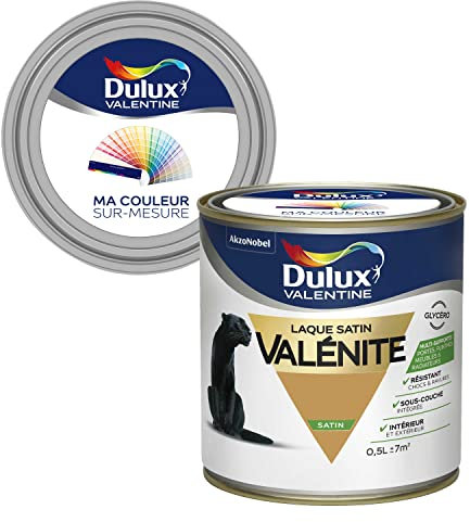 Ma Couleur Sur-mesure par Dulux Valentine – Peinture Laque Glycéro - Grande résistance pour boiseries et ferronneries - Satin Ocre Dore 0,5 L
