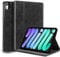 Gexmil Genuine Leather Case for iPad Mini 7 (A17 Pro) 2024 / iPad Mini 6 Generation 2021 8.3 Inch,Adjustable Stand,Smart Cowhide Cover Shockproof,Anti-Fingerprint Anti Slip,Oil Wax Black