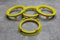 Zentrierringe Distanzringe 71,6 mm x 60,1 mm gelb für Alufelgen