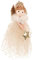 Sewroro Weihnachtsengel-Baumspitze Engel-Baumkronen-Figur Süßer Plüsch-Engel-Puppenanhänger Anhänger Für Weihnachtsbaum Urlaub Party Ornament Golden