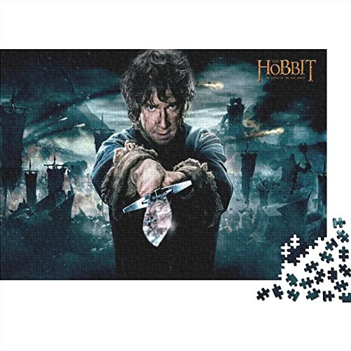Puzzle 1000 Teile Der Hobbit,Der Hobbit Puzzles Für Erwachsene Jugendliche,unmögliches Puzzle Spielzeug,buntes Fliesenspiel,Geschicklichkeitsspiel Für Die Ganze Familie Geschenke 1000pcs (75x50cm)