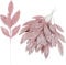 VEYLIN Christmas Glitter Bay Leaf, 12Pcs Artificial Pink Christmas Tree Picks Sprays for Christmas Tree Wreath Floral Wedding Bouquet Table Centerpiece Decoration(Pink)