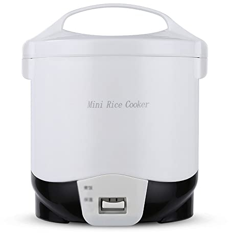 RajoNN Cuociriso Portatile da 1,6 Litri Quickly Cooking con pentola Interna Antiaderente Rimovibile per 1-2 Persone