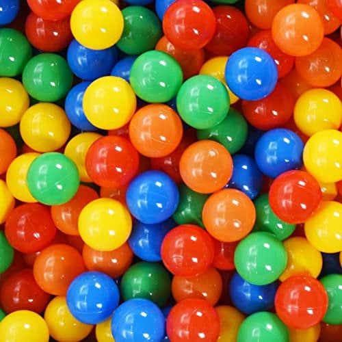 vidaXL Kids Play Balls 1000 pcs - Multicolour - Lightweight, Durable PE Material, Perfect Size - For Baby Pools, Play Tents, Paddling Pools