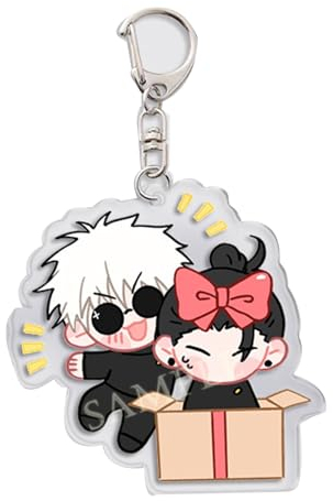jiminhope Anime Jujutsu Kaisen Acryl Schlüsselanhänger Satoru Gojo Suguru Geto Schlüsselring Cartoon Anhänger Zubehör Rucksack Anhänger Kreatives Geschenk