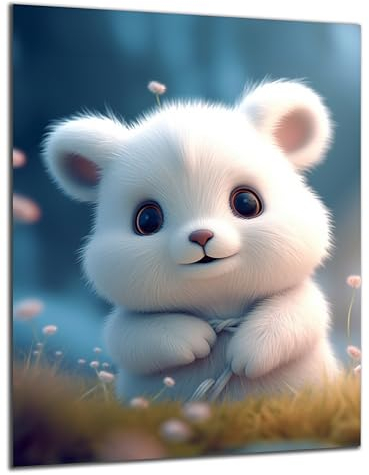 Munera Design - Bild 56x84 - süße niedliche Tiere Bärchen Bär - Wand-Bilder Kinder-Zimmer