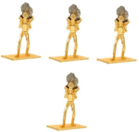 Alipis 4 Stücke Delicate Mineral Ornament Zurück Korb Miner Decor Natürliche Stein Sammlung Für Home Office Decor