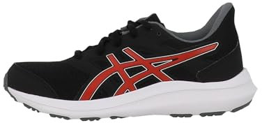 ASICS JOLT 4 GS Sneaker, Noir/Rouge FEU, 35 EU