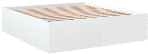 vidaXL Cadre de lit sans Matelas Blanc 200x200 cm