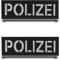 2 StückPolizeiReflektierend Deutschland Polizei Infrarot IR Flagge Patch Gestickt Abzeichen Aufnäher mit Stickerei Taktisch Militär Patch Applikation für Jacke Rucksäcke Kleidung Taschen Weste
