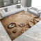 Teppich Wohnzimmer Retro-Kompass 120x180 cm Modern rutschfest Teppiche Schlafzimmer Kurzflor Waschbar Teppich Flauschig Weich Home Deko Teppich