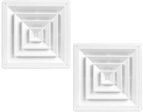 Rejilla de ventilación de plástico reforzada, 30 x 30 cm, cubierta de ventilación