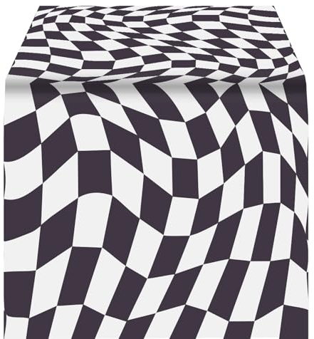 Talking Tables | 120 x 180 schwarz-weiße Alice im Wunderland-Tischdecke aus Papier | Einweg-Tischdecke, zu Hause recycelbar, Zubehör für die Teeparty des verrückten Hutmachers, Onederland-Geburtstage
