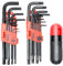 CCLIFE 19 tlg Torx Innensechskant Winkelschlüsselsatz mit Griff Innensechskantschlüssel TX Winkelschlüssel | 1,5mm-10mm & T10-T50 | Cr-V