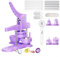 Button Badge Maker Machine Kit DIY Badge Pin Maker Kreisschneider 25 Mm 32 Mm 58 Mm 300 Stück Weit verbreitete Anwendung(Purple)