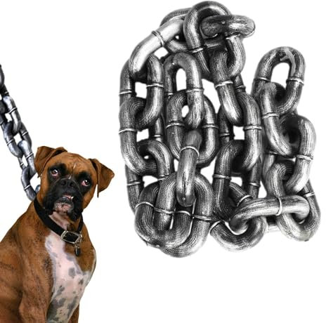 Hundeleine Für Große Und Mittelgroße Hundeleine Kette Lustige Kettenhundeleinen, Kettenleinen Für Große Hunde PVC Stoßdämpfende Hundeleine Hundetrainingsleinen Für Alle Arten Von Hunden,2M/6,56 Ft