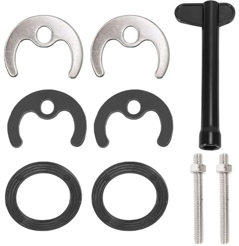Tap Fixing Kit, 9Pcs Monobloc Tap Installation Set - Fixing Fitting Kit with Bolts, Brackets, and Washers for Kitchen and Bathroom Sink Mixer Taps