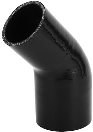 A ABSOPRO 1 Pz 60-76mm/2.36-2.99 ID 90mm/3.54 Lunghezza 45 Gradi Tubo Flessibile in Silicone per Auto Nero Tubo Flessibile per Liquido Refrigerante Universale