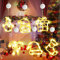 AVCXEC LED Weihnachtsdeko Fenster, 6 Stück Weihnachtsbeleuchtung Fenster, Led Saugnapf Weihnachten Lichter Mit Saugnäpfe Für Weihnachtsdeko Innen, Außen Weihnachten Deko, Fensterdeko, Party Christmas