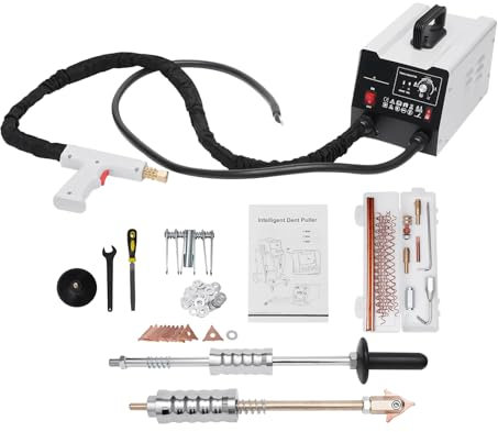 Karosserie Ausbeulspotter 3500A, 1800W Dent Puller mit 2 Schweißgewehre, Spot Dent Puller Schweißer Multispot Bonnet Door Repair Tool Kit Pulsreparaturmaschine für Auto