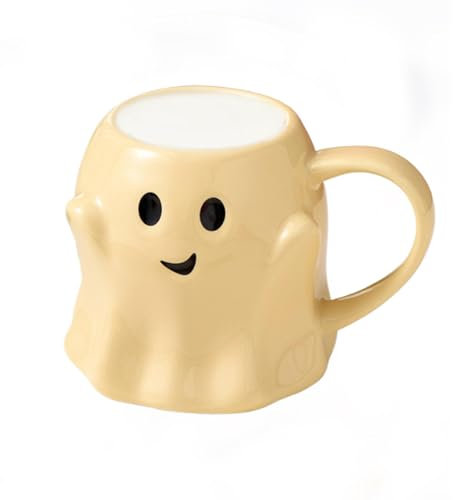 Ghosts Tea Mug - Halloween Ghosts Cup, Funny Ghosts Mug | Ghosts Face Mug, Cute Spooky Mug, Ghosts Mugs Coffee, Cute Ghosts Drinking Mug, Spooky Ceramic Novelty Ghostface Coffee Cup Mug for Adults Tea