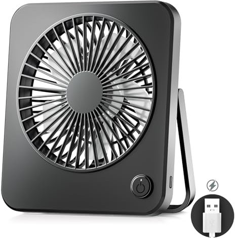 OUILA Mini ventilador usb portatil 3 en 1, silencioso potente 3 velocidades, pequeño para camping, escritorio, biblioteca, hogar, escuela y oficina