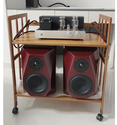 Hifi Rack Hifi Regal Eckregal mit 2 3 4-stufigem AV-Medienständer, robustes Audiokomponenten-Rack-Schrank für DVD-Player/Spielekonsole/TV-Box/WLAN-Router, Hi-Fi-Stereoanlage und(A,53cmx60cm/21inx24in)